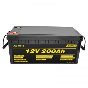 Ընտրովի էլեկտրական մեքենա 12V Lifepo4 մարտկոց 12.8v 200ah ՝ 2000 ցիկլի կյանքի տևողությամբ մարտկոցով