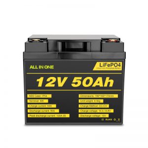 12V 50Ah Rchargeable Deep Cycle Lifepo4 մարտկոցների տուփ էլեկտրական էներգիայի համակարգի համար