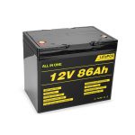 Lifepo4 12v 85ah վերալիցքավորվող արևային լիթիումի իոնային մարտկոցների տուփի խոր ցիկլ