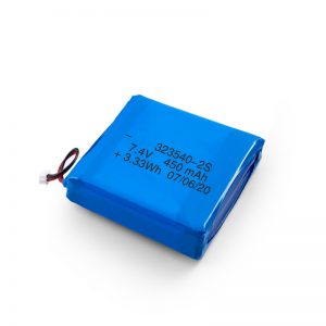 LiPO- ի վերալիցքավորվող մարտկոց 323540 3.7V 900mAH / 7.4V 450mAH