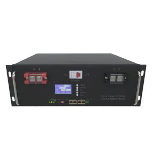 6000 Cycles 48V 100Ah 5Kwh RS48 LiFePo4 արևային մարտկոց 5U պահարանով